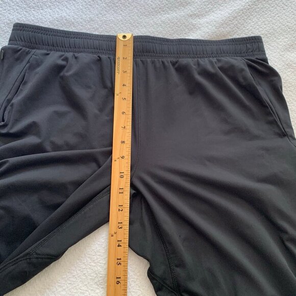 All in Motion black pull on elastic waist straight leg athletic sweatpants - Picture 9 of 10